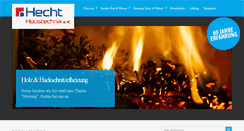 Desktop Screenshot of hecht-haustechnik.de